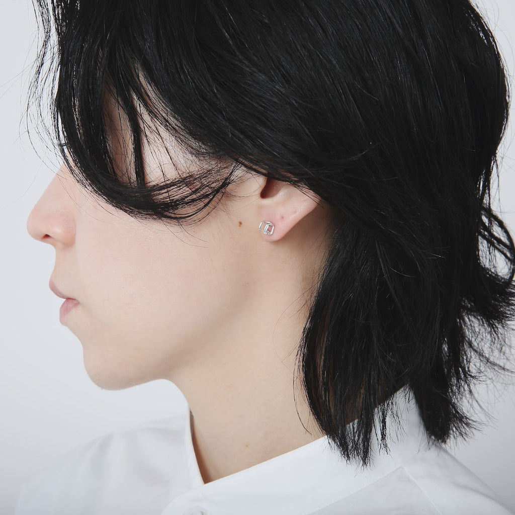 Orecchini in argento 925 | Quadrati da 5mm | 23-E-022
