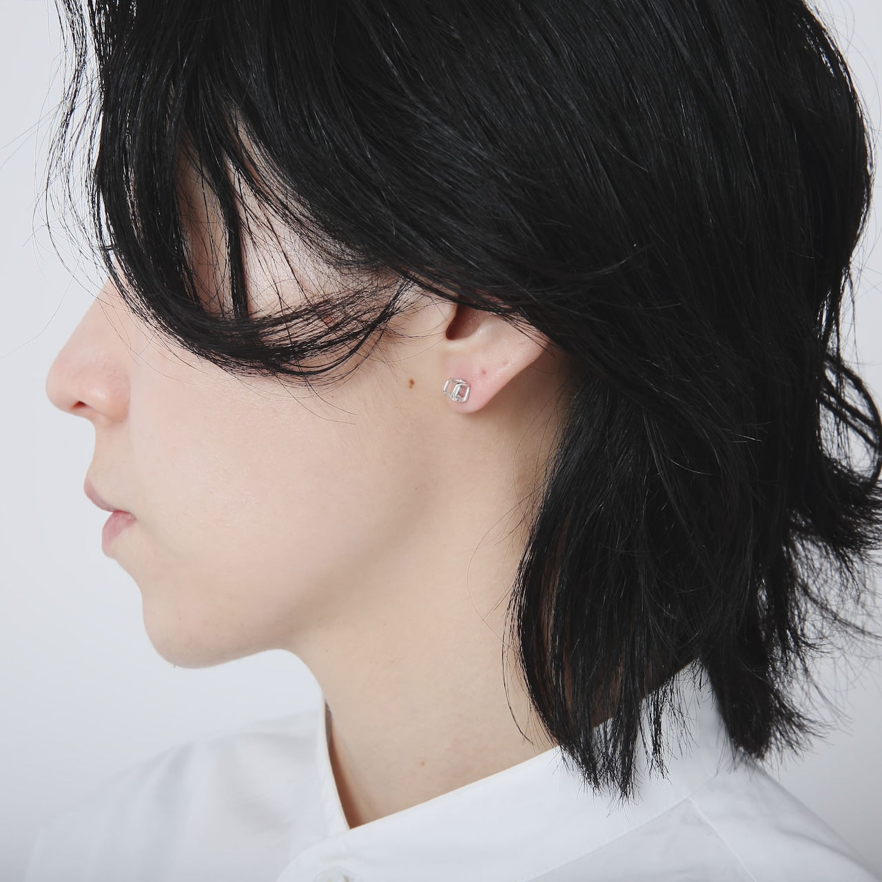Orecchini in argento 925 | Quadrati da 5mm | 23-E-022