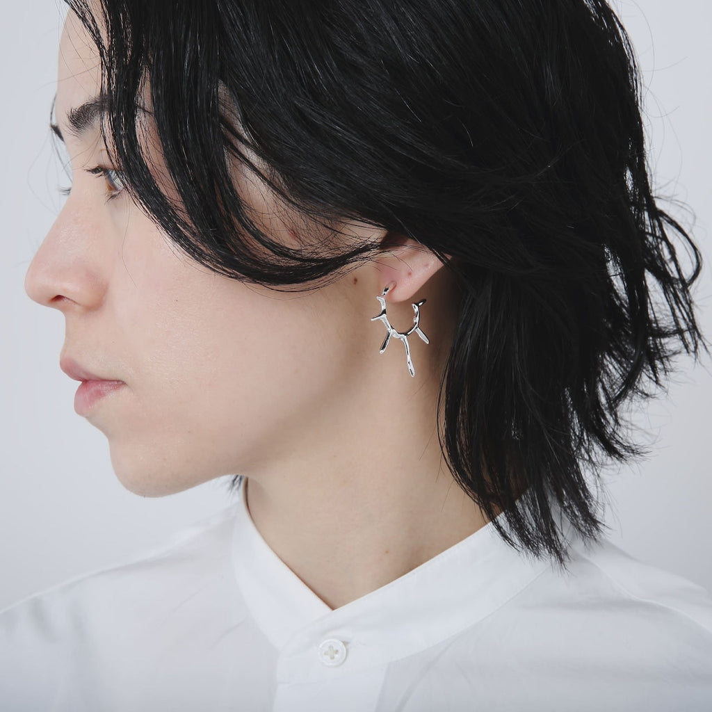 Orecchini a cerchio in argento 925 | 23-E-021