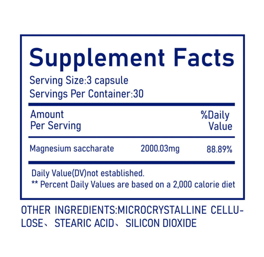 Magnesium Methionine Vitamin Capsules | Muscle, Nerve & Relaxation Support