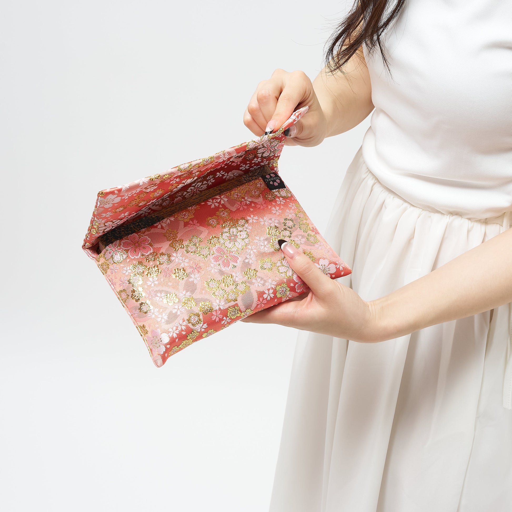 【御朱印帳も入る】金襴 ヴィンテージ 袱紗マルチケース （ふくさ / パスポートケース・和雑貨）