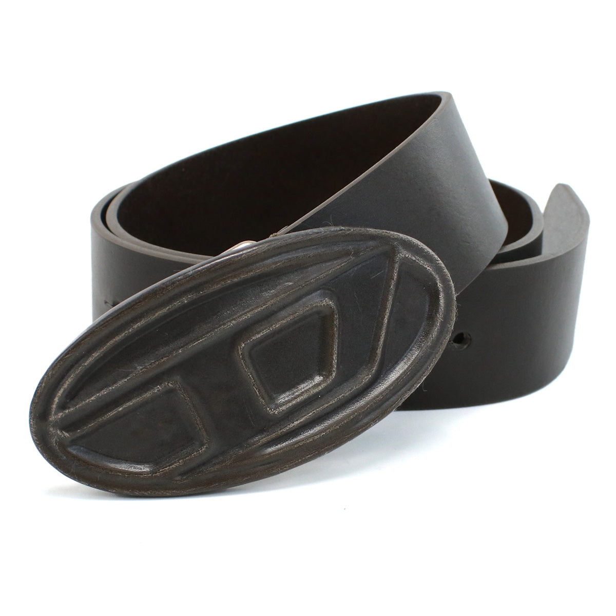 DIESEL ディーゼル OVAL D LOGO SCRATCH BELT X09257 P0503 T2184 メンズ ブラウン