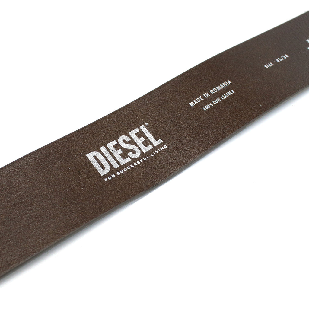 DIESEL ディーゼル OVAL D LOGO SCRATCH BELT X09257 P0503 T2184 メンズ ブラウン