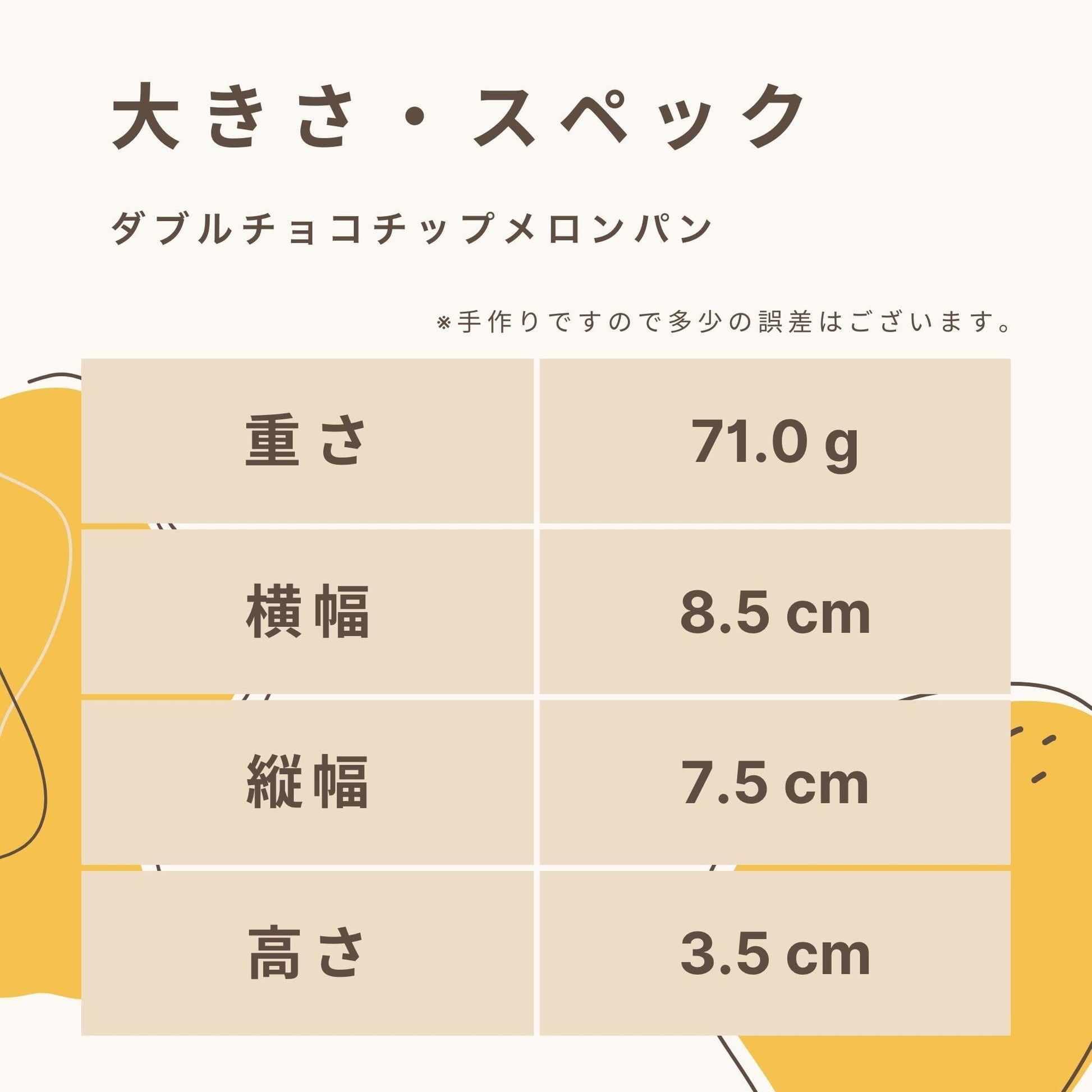 Fusubon Double Chocolate Chip Melonpan, 5,7 g di carboidrati
