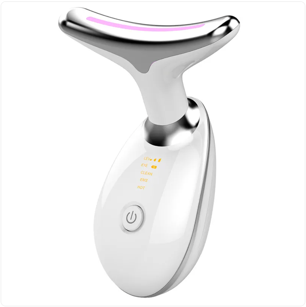 Evaly EMS Thermal Neck Lifting Massager | 42°C Heat + 630nm LED + Ion Therapy