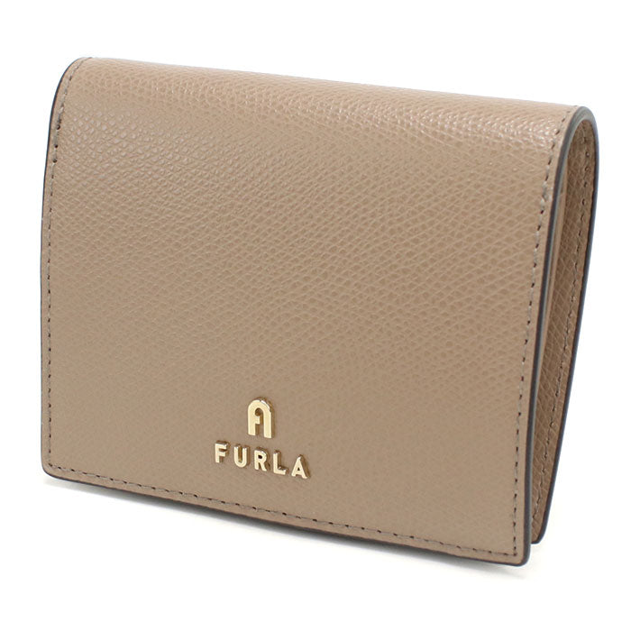 FURLA フルラ 二つ折り財布 小銭入付き カメリア WP00304 ARE000 1257S CAMELIA S レディース ベージュ