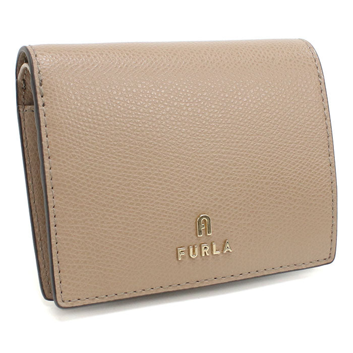 FURLA フルラ 二つ折り財布 小銭入付き カメリア WP00304 ARE000 1257S CAMELIA S レディース ベージュ