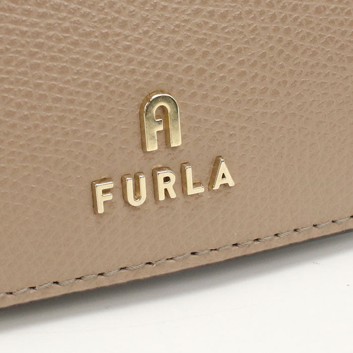 FURLA フルラ 二つ折り財布 小銭入付き カメリア WP00304 ARE000 1257S CAMELIA S レディース ベージュ