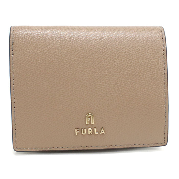 FURLA フルラ 二つ折り財布 小銭入付き カメリア WP00304 ARE000 1257S CAMELIA S レディース ベージュ