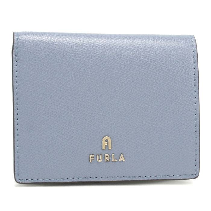 FURLA フルラ 二つ折り財布 小銭入付き カメリア WP00304 ARE000 4352S CAMELIA S レディース ブルー