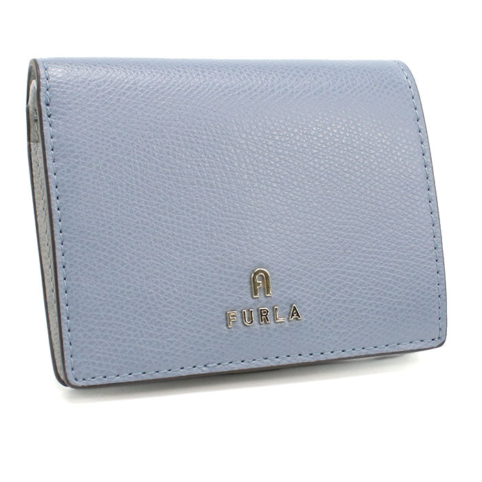 FURLA フルラ 二つ折り財布 小銭入付き カメリア WP00304 ARE000 4352S CAMELIA S レディース ブルー