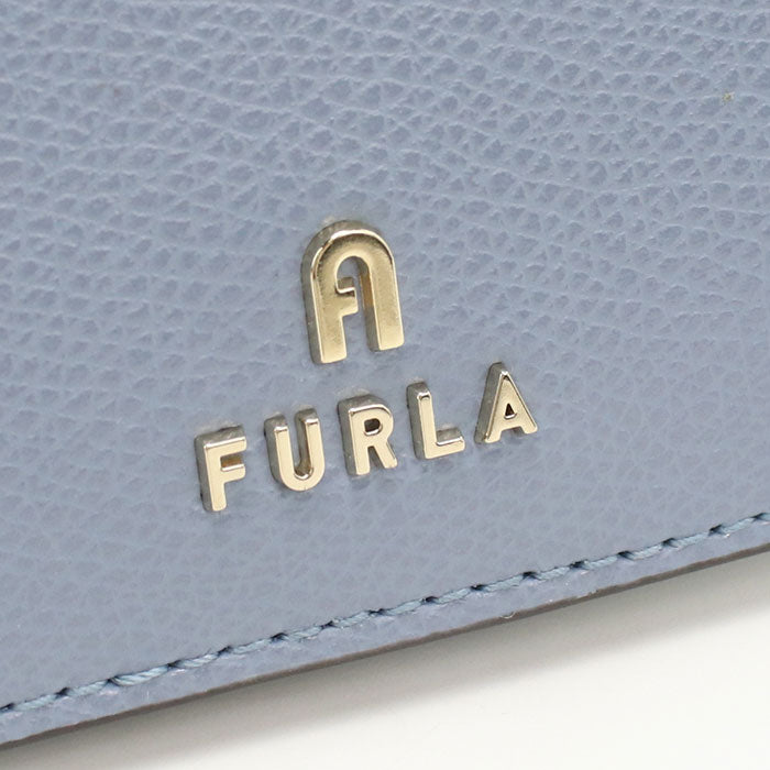 FURLA フルラ 二つ折り財布 小銭入付き カメリア WP00304 ARE000 4352S CAMELIA S レディース ブルー