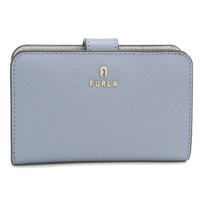 FURLA フルラ 二つ折り財布 小銭入付き カメリア WP00314 ARE000 4352S CAMELIA M レディース ブルー