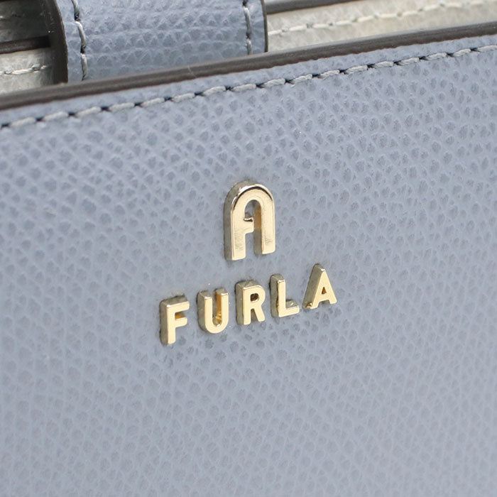 FURLA フルラ 二つ折り財布 小銭入付き カメリア WP00314 ARE000 4352S CAMELIA M レディース ブルー