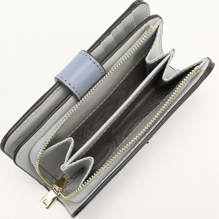FURLA フルラ 二つ折り財布 小銭入付き カメリア WP00314 ARE000 4352S CAMELIA M レディース ブルー