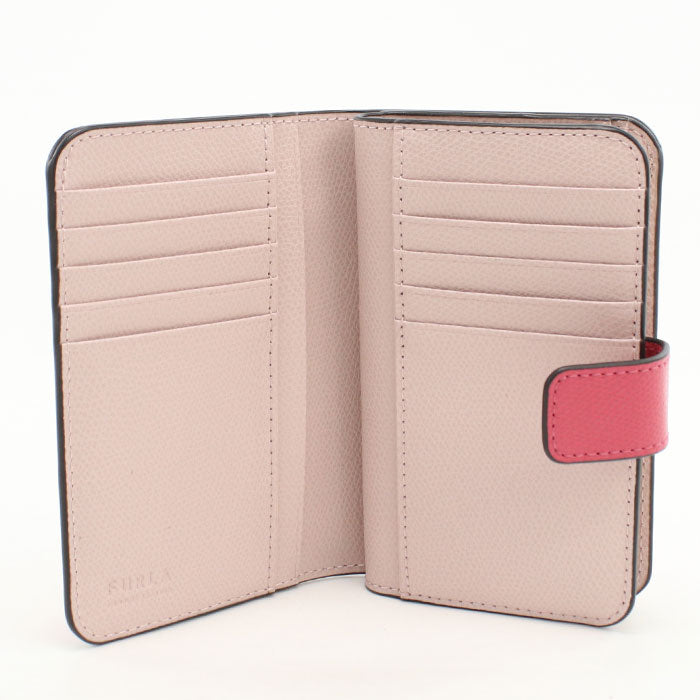 FURLA フルラ 二つ折り財布 小銭入付き WP00314 ARE000 4504S FURLA CAMELIA カメリア レディース ピンク