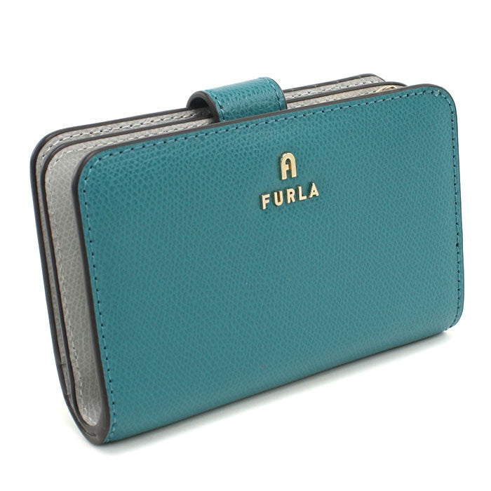 FURLA フルラ 二つ折り財布 小銭入付き WP00314 ARE000 4505S FURLA CAMELIA レディース ブルー
