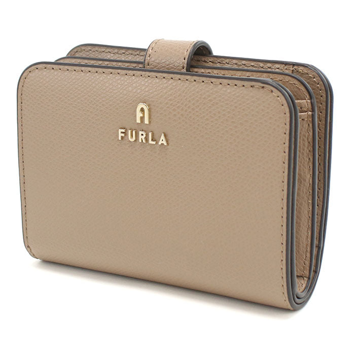 FURLA フルラ 二つ折り財布 小銭入付き カメリア WP00315 ARE000 1257S CAMELIA S レディース ベージュ