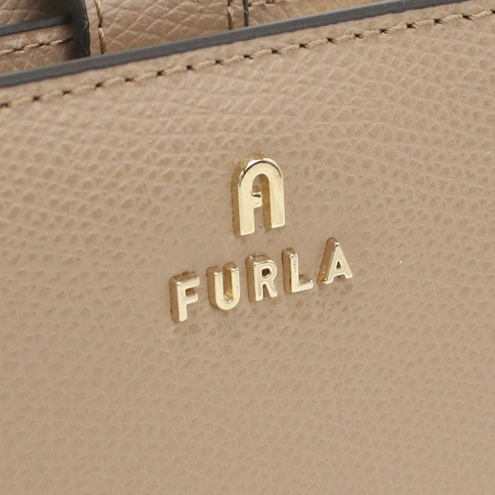 FURLA フルラ 二つ折り財布 小銭入付き カメリア WP00315 ARE000 1257S CAMELIA S レディース ベージュ