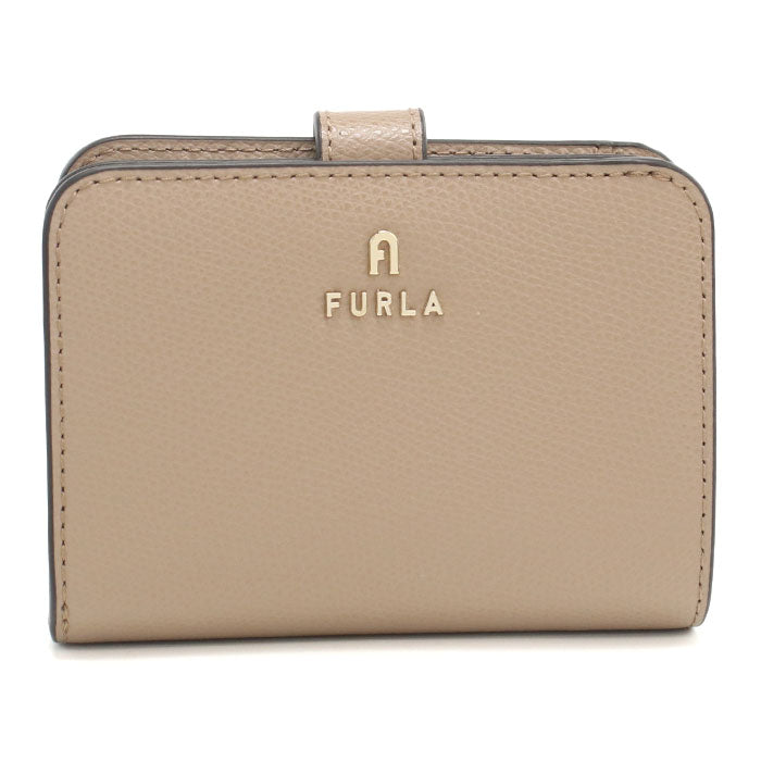 FURLA フルラ 二つ折り財布 小銭入付き カメリア WP00315 ARE000 1257S CAMELIA S レディース ベージュ