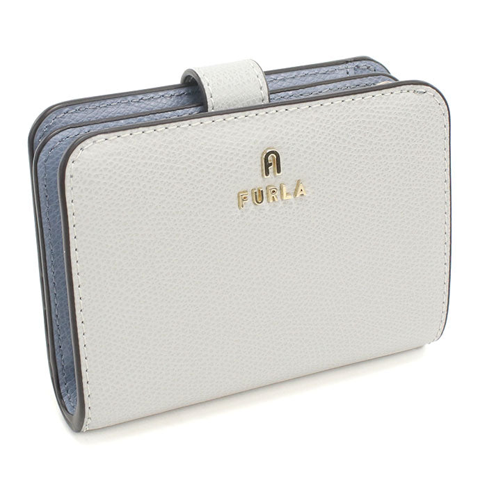 FURLA フルラ 二つ折り財布 小銭入付き カメリア WP00315 ARE000 4351S CAMELIA S レディース グレー