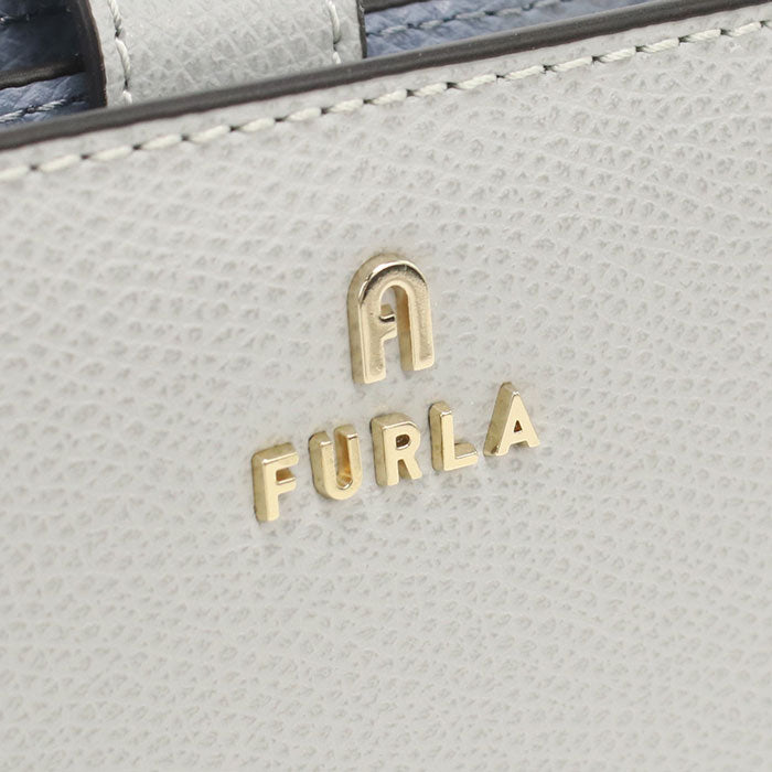 FURLA フルラ 二つ折り財布 小銭入付き カメリア WP00315 ARE000 4351S CAMELIA S レディース グレー