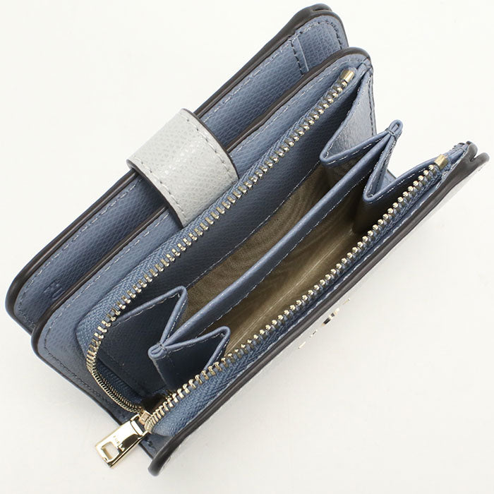 FURLA フルラ 二つ折り財布 小銭入付き カメリア WP00315 ARE000 4351S CAMELIA S レディース グレー