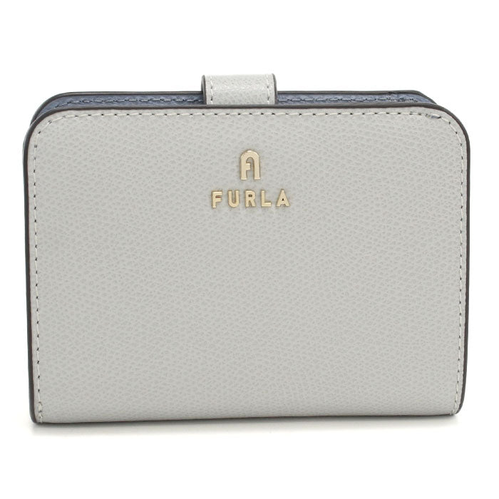 FURLA フルラ 二つ折り財布 小銭入付き カメリア WP00315 ARE000 4351S CAMELIA S レディース グレー