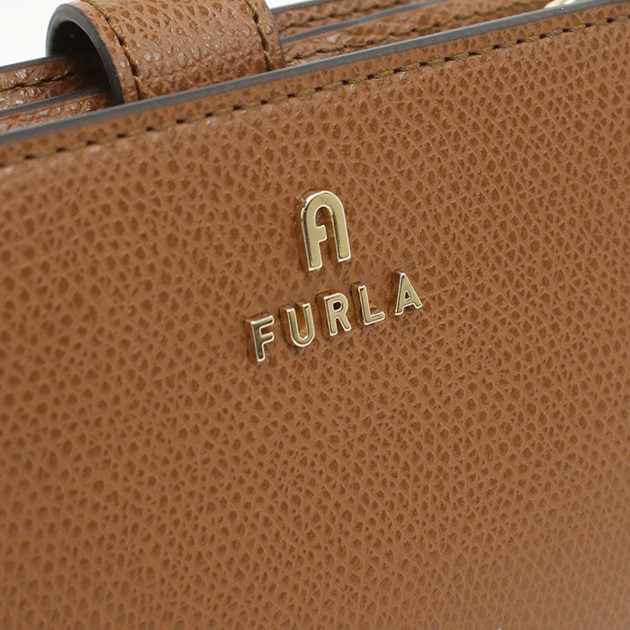FURLA フルラ 二つ折り財布 小銭入付き WP00315 ARE000 03B00 FURLA CAMELIA レディース ブラウン