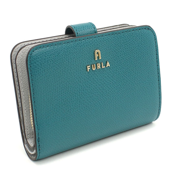 FURLA フルラ 二つ折り財布 小銭入付き WP00315 ARE000 4505S FURLA CAMELIA カメリア レディース ブルー
