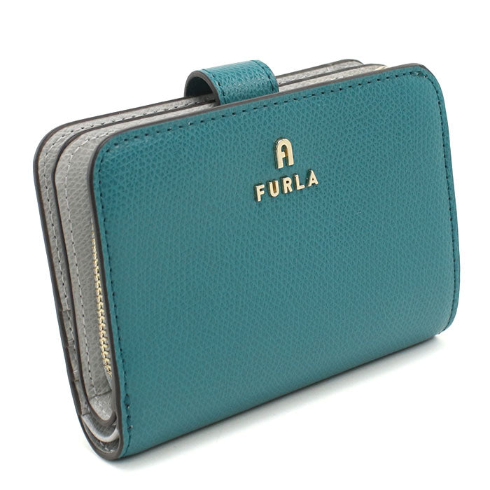 FURLA フルラ 二つ折り財布 小銭入付き WP00315 ARE000 4505S FURLA CAMELIA カメリア レディース ブルー