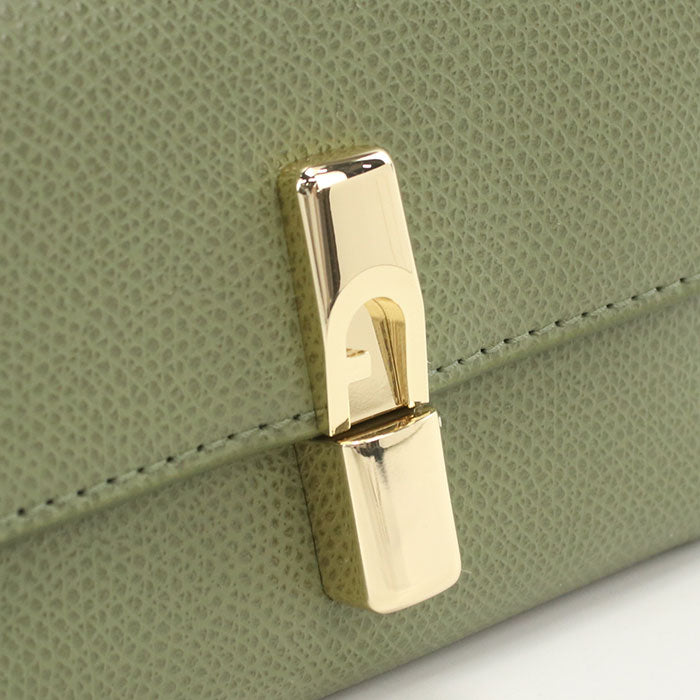 FURLA フルラ 三つ折り財布 小銭入付き WP00564 ARE000 4555Ｓ FURLA IRIDE S イリデ レディース グリーン