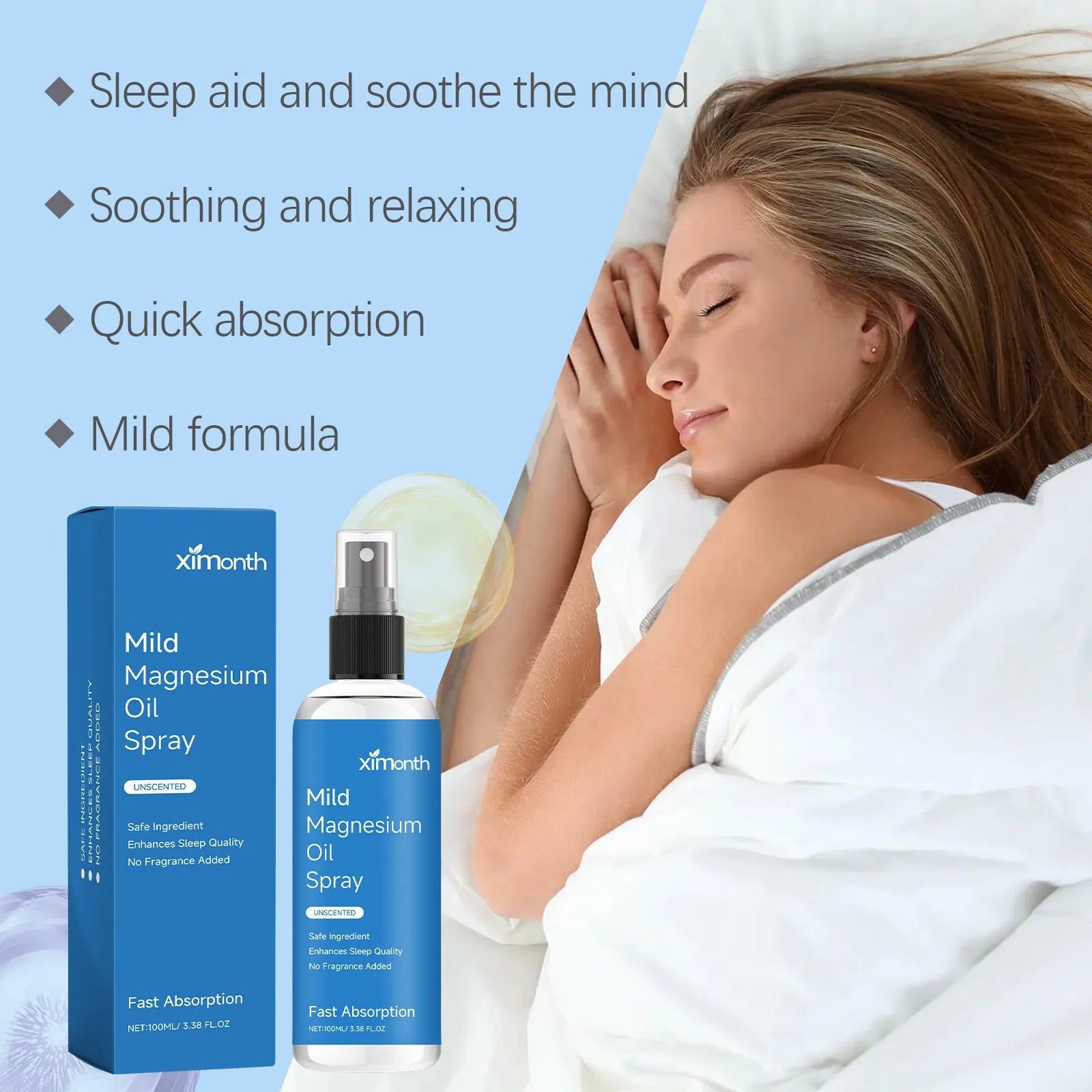 Magnesium Oil Spray | Topical Muscle & Relaxation | Fast Absorption