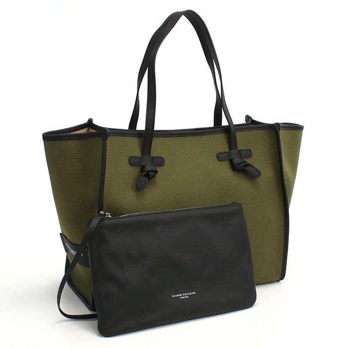 ジャンニキアリーニ GIANNI CHIARINI  トートバッグ　ブランド6850　CNVMILITARE-CORDA カーキ　bag-01