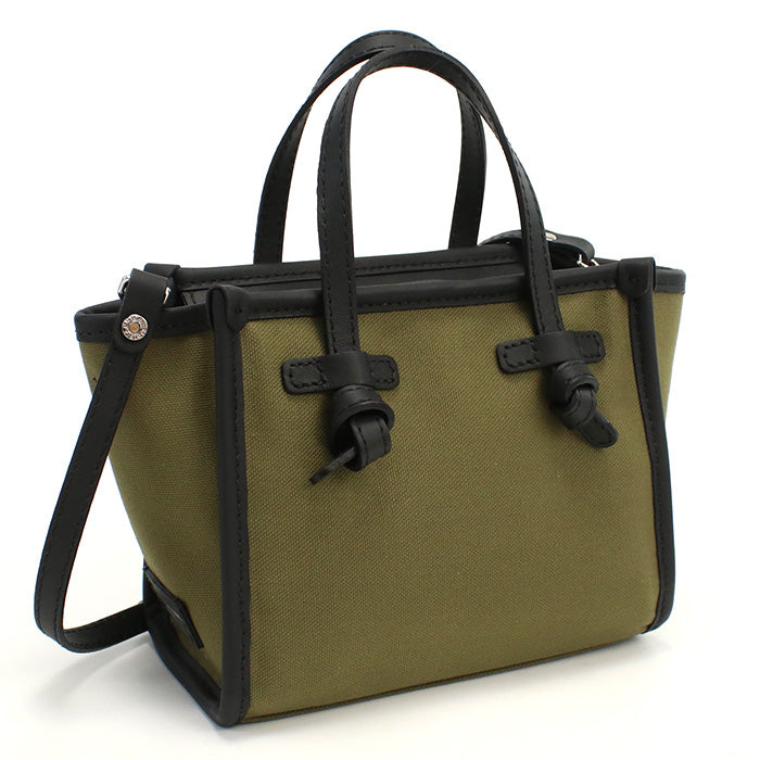 ジャンニキアリーニ GIANNI CHIARINI  トートバッグ　ブランド8065　CNVMILITARE カーキ　bag-01