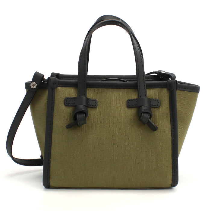 ジャンニキアリーニ GIANNI CHIARINI  トートバッグ　ブランド8065　CNVMILITARE カーキ　bag-01
