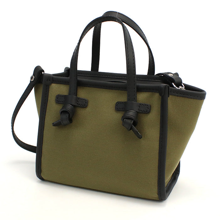 ジャンニキアリーニ GIANNI CHIARINI  トートバッグ　ブランド8065　CNVMILITARE カーキ　bag-01