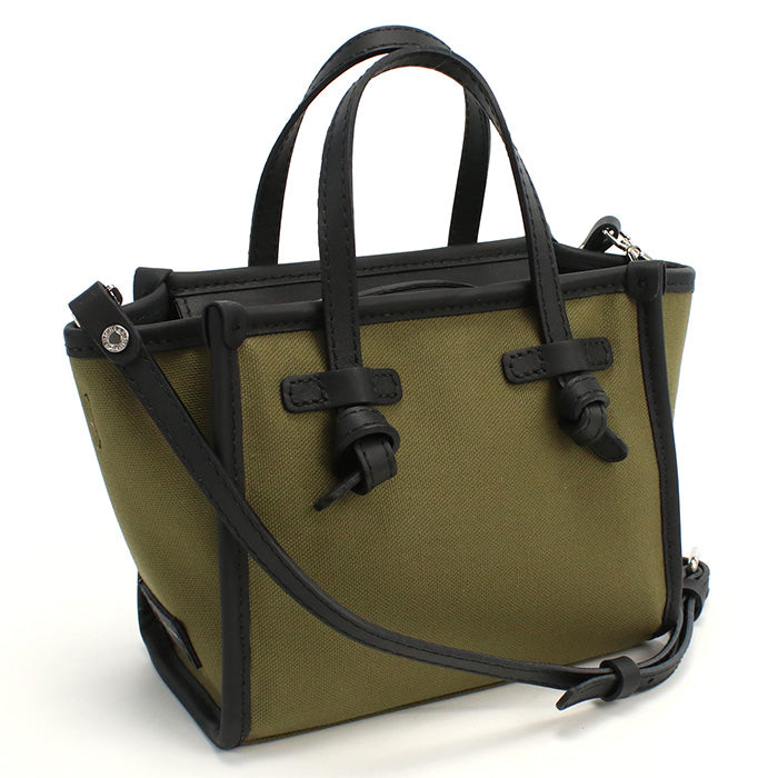 ジャンニキアリーニ GIANNI CHIARINI  トートバッグ　ブランド8065　CNVMILITARE カーキ　bag-01