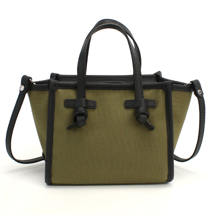 ジャンニキアリーニ GIANNI CHIARINI  トートバッグ　ブランド8065　CNVMILITARE カーキ　bag-01