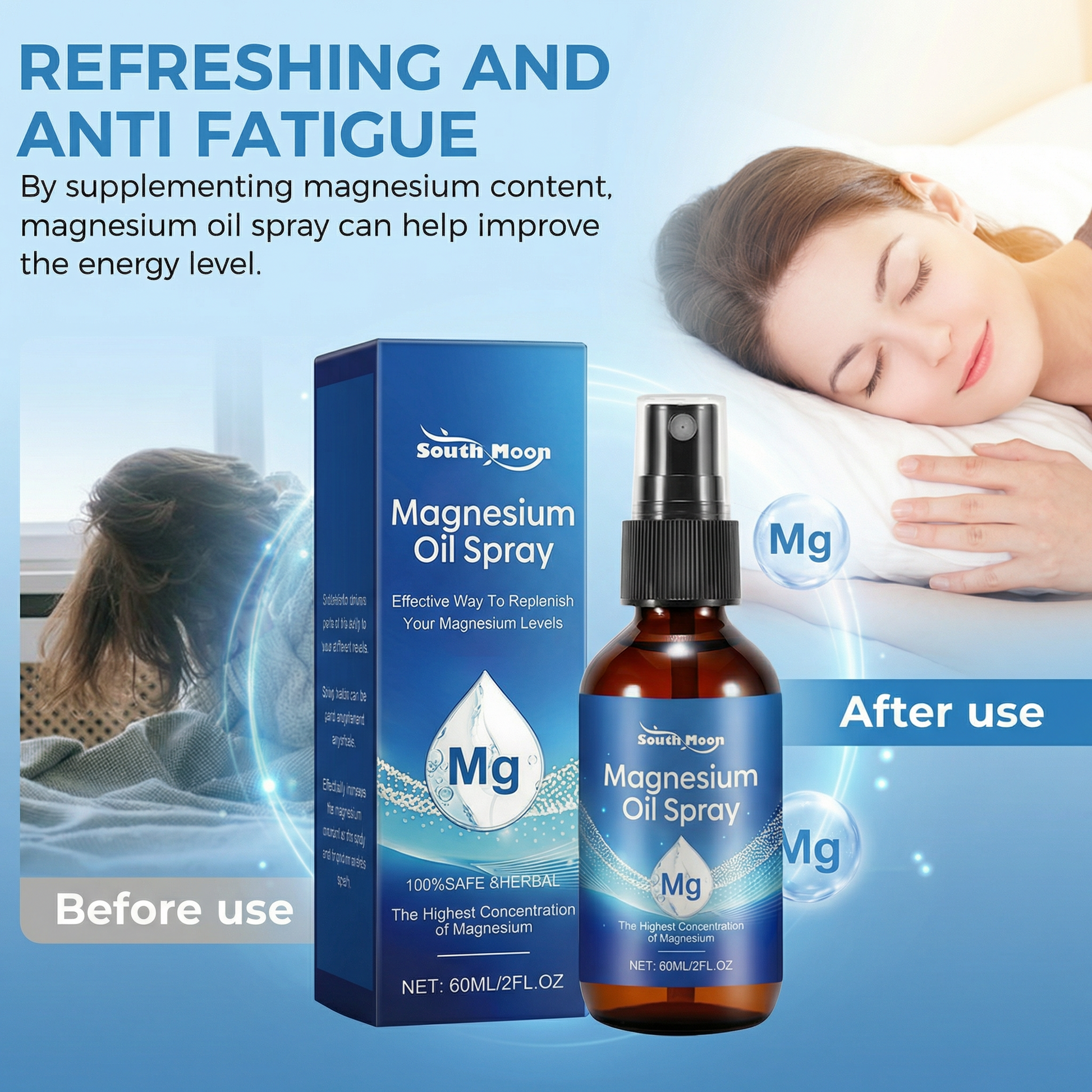 Magnesium Oil Sleep Spray | Tea Tree | Pre-Bedtime Relaxation & Skin Care