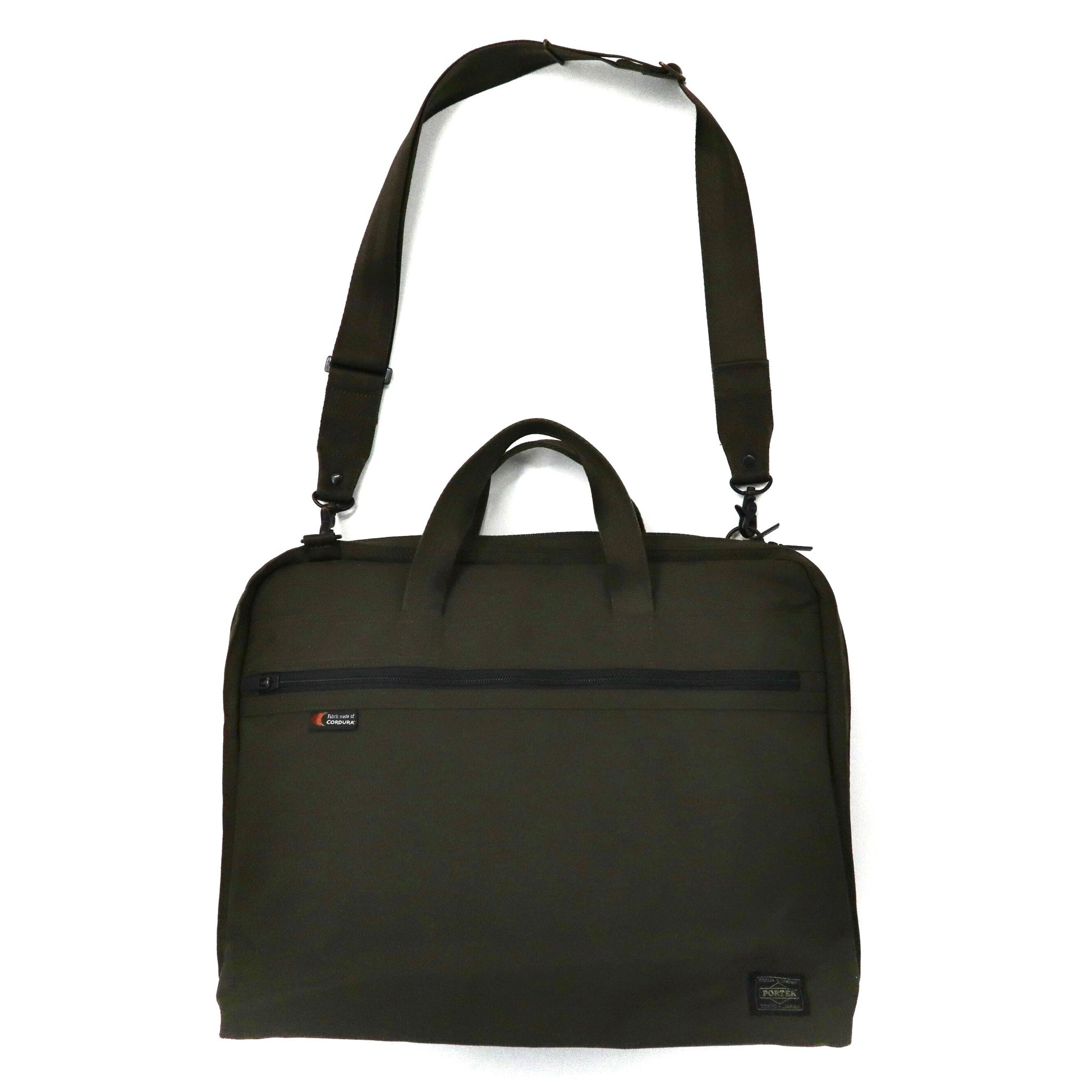 PORTER Borsa a tracolla 2WAY Borsa da lavoro Cachi Nylon CORDURA TENSION OLD