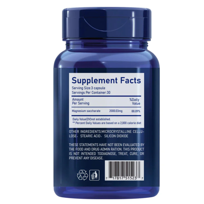 Magnesium Methionine Vitamin Capsules | Muscle, Nerve & Relaxation Support
