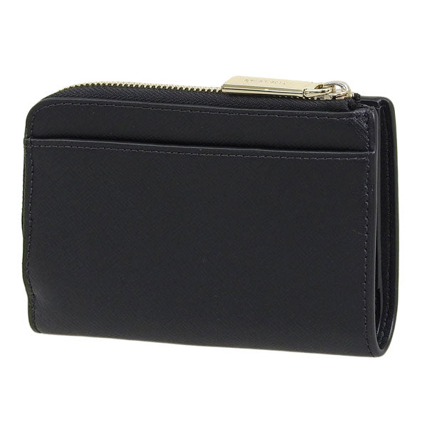 KATE SPADE ケイトスペード 二つ折り財布 レディース サフィアーノレザー ブラック KH615-001 アウトレット
