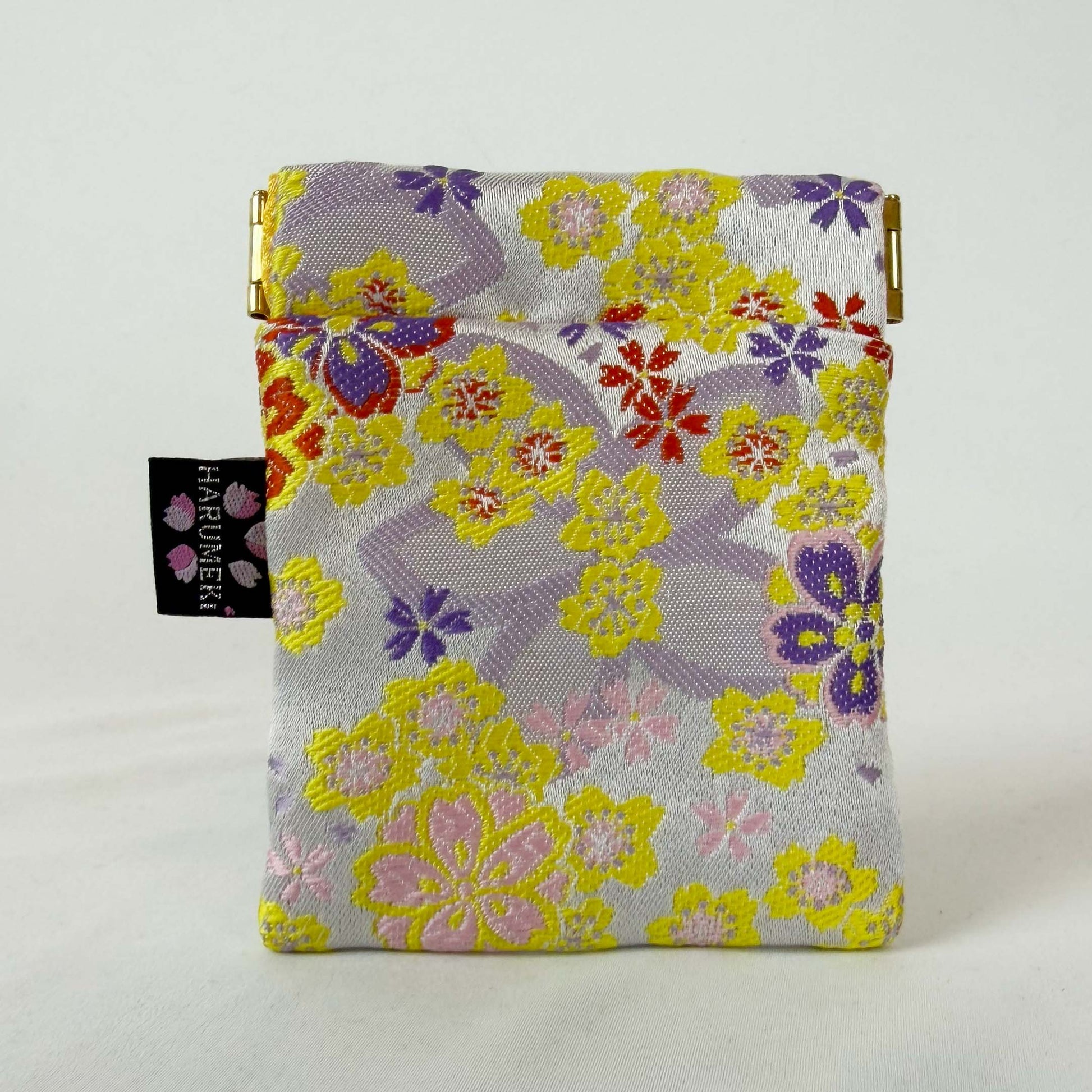 指先で開く『きらりポケット（S）』ヴィンテージ金襴 バネ口ポーチ / アクセサリー・薬入れ