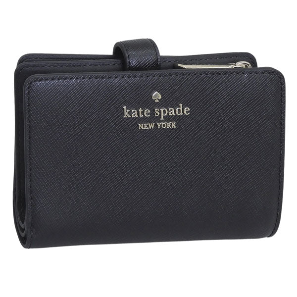 ケイトスペード 財布 レディース 二つ折り コンパクト レザー ブラック WALLETS MED COMBIFLD KN752 001 kate spade アウトレット