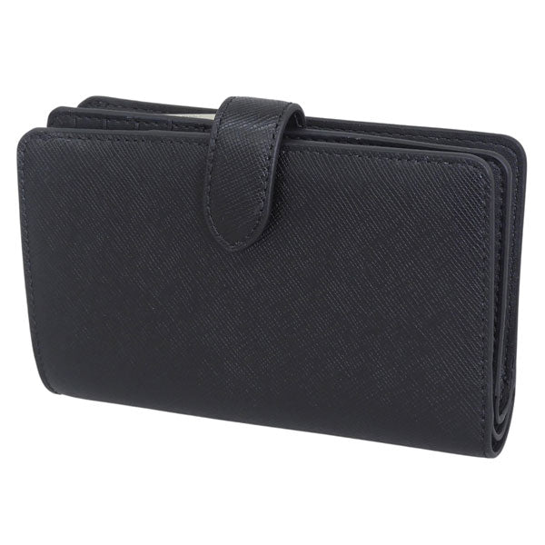 ケイトスペード 財布 レディース 二つ折り コンパクト レザー ブラック WALLETS MED COMBIFLD KN752 001 kate spade アウトレット