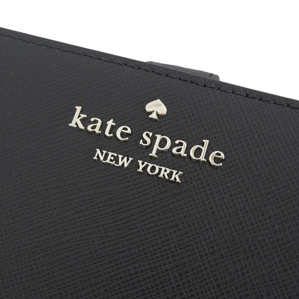 ケイトスペード 財布 レディース 二つ折り コンパクト レザー ブラック WALLETS MED COMBIFLD KN752 001 kate spade アウトレット