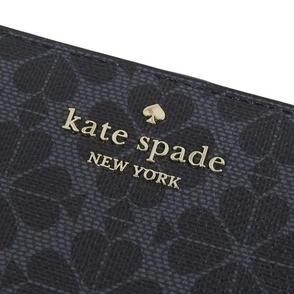 KATE SPADE ケイトスペード 二つ折り財布 レディース PVC ブラック KN756-001 アウトレット