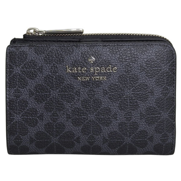 KATE SPADE ケイトスペード 二つ折り財布 レディース PVC ブラック KN768-001 アウトレット