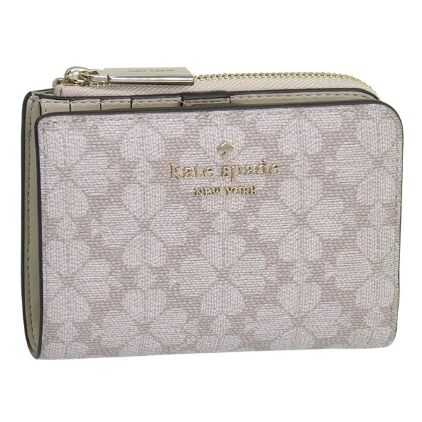 KATE SPADE ケイトスペード 二つ折り財布 レディース PVC ベージュ KN768-250 アウトレット